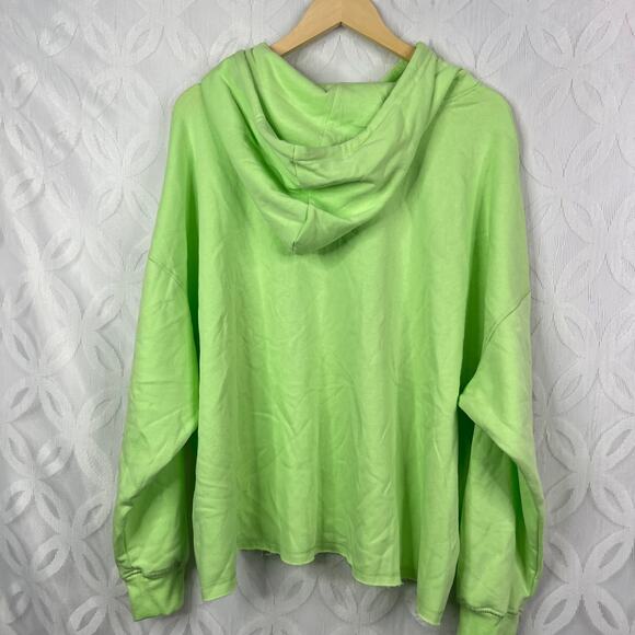 Torrid Lime Green Sex Pistols Fleece Crop Hoodie Size 3 NWT - Picture 9 of 9